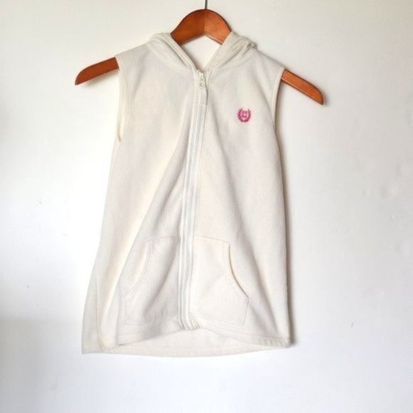 Chaps Hooded Fleece Vest Girls Size‎ 12 14 Years - Picture 2 of 5